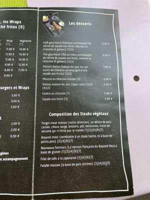 Menu   at Délices Veggies in Metz