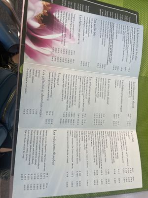 Drinks menu  at Délices Veggies in Metz