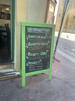Daily suggestions  at Délices Veggies in Metz