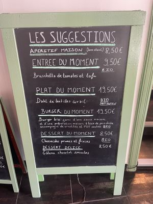 Changing menu  at Délices Veggies in Metz