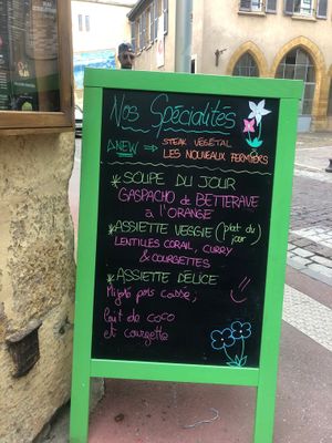 Soupe du jour!  at Délices Veggies in Metz