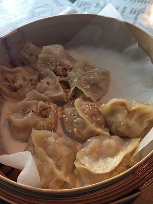 dumplings with tofu and vegetables at Para Bar in Poznan