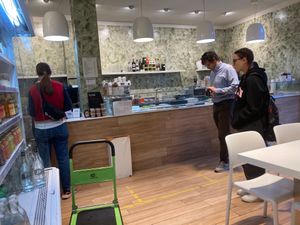 Counter at Vitality Food in Rome