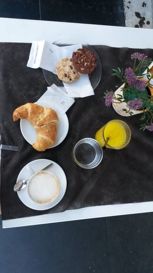 Vegan breakfast and biscotti at Vitality Food in Rome