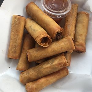 Vegan lumpia! at Nick's Kitchen in Daly City