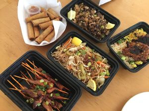 Vegan Filipino food to-go.  at Nick's Kitchen in Daly City