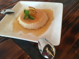 New dessert-Leche Flan! at Nick's Kitchen in Daly City