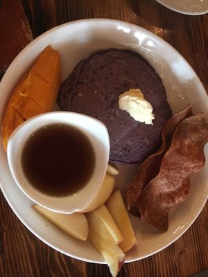 Ube Pancake with “Bacon” at Nick's Kitchen in Daly City