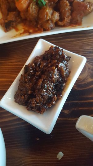 Vegan shrimp paste at Nick's Kitchen in Daly City