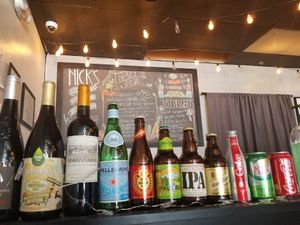 Assortment of drink options at Nick's Kitchen in Daly City