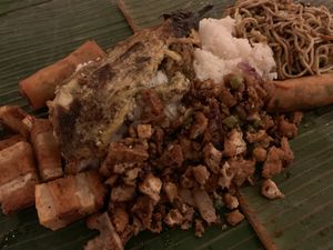 When they do the Kamayan, just go and have fun! at Nick's Kitchen in Daly City