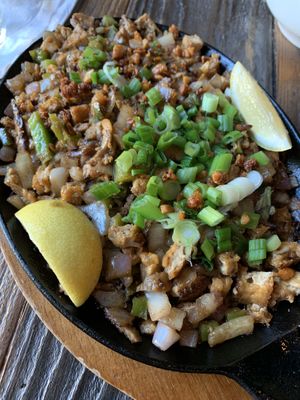The sisig was our favorite dish- incredible! at Nick's Kitchen in Daly City