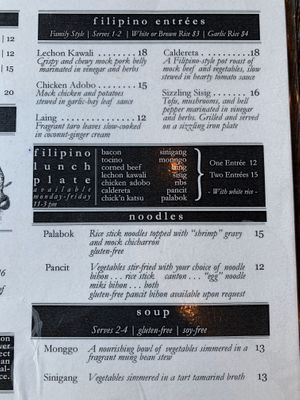 Menu at Nick's Kitchen in Daly City