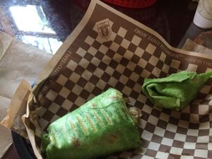 Spinach wrap - so good! at Stella's in Cle Elum