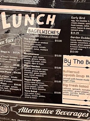   at Rocky Mountain Bagel in Canmore