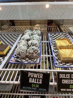vegan power ball  at Rocky Mountain Bagel in Canmore