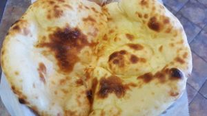 Plain Naan Bread from Masala Indo-Pak Cuisine.   Photo - Larry R. Erickson at Masala Indo-Pak Cuisine in Loma Linda