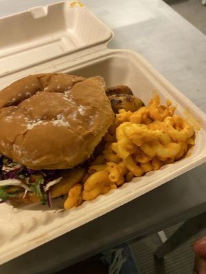 BBQ jackfruit sandwich at Jackfruit Cafe in West Los Angeles