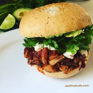 BBQ Jackfruit Sandwich at Jackfruit Cafe in West Los Angeles
