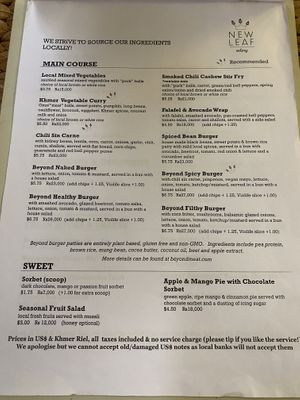   at New Leaf Eatery in Siem Reap