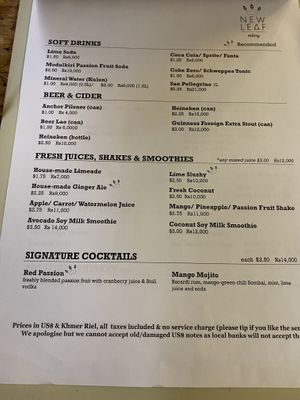   at New Leaf Eatery in Siem Reap