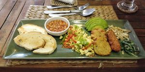 Big vegan fry up. at New Leaf Eatery in Siem Reap