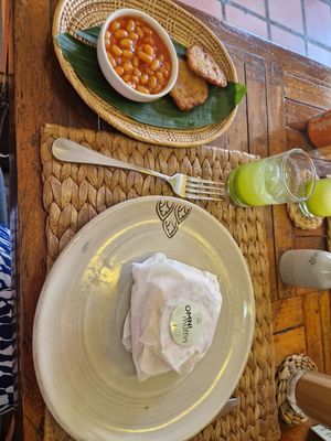 Omni muffin  at New Leaf Eatery in Siem Reap