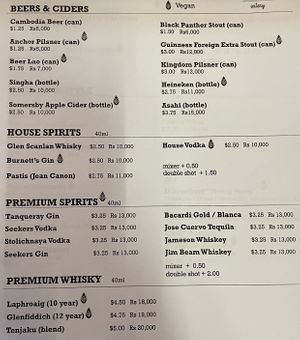 Menu 8 of 9 - Proper drinks   at New Leaf Eatery in Siem Reap