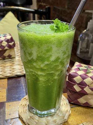 New Leaf greens smoothie, $3  at New Leaf Eatery in Siem Reap