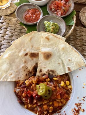 Chilli sin carne   at New Leaf Eatery in Siem Reap