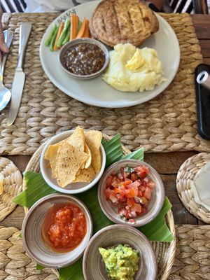 Both mains   at New Leaf Eatery in Siem Reap