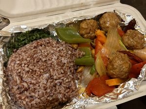 Meatless balls   at New Leaf Eatery in Siem Reap