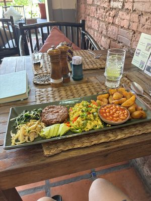 Vegan Fry-Up (with gluten-free adjustments)  at New Leaf Eatery in Siem Reap