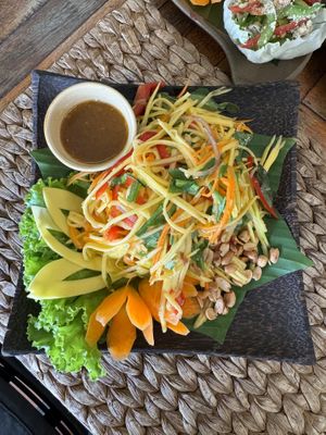 Mango saladd  at New Leaf Eatery in Siem Reap