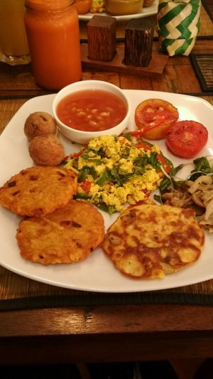 breakfast menu  at New Leaf Eatery in Siem Reap
