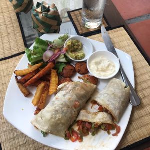 The Bell pepper wrap, delicious! at New Leaf Eatery in Siem Reap