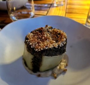 Mushroom filled pasta at Can Domingo in Ibiza