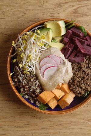 Süßkartoffel Quinoa Bowl  at Brocca Cafe in Berlin