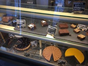 Cake selection  at Brocca Cafe in Berlin