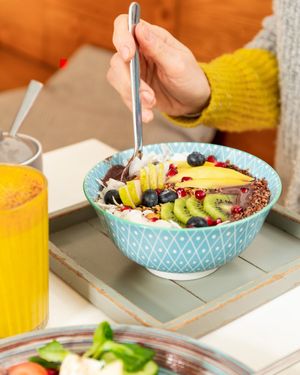 Açai Bowl mit Obst & hausgemachtem Granola (vegan) at Brocca Cafe in Berlin