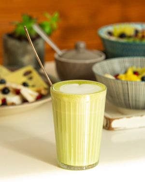 Matcha Latte at Brocca Cafe in Berlin