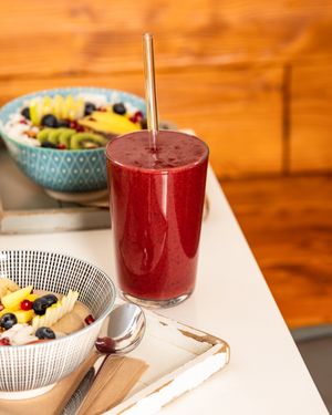 Frischer roter Smoothie at Brocca Cafe in Berlin