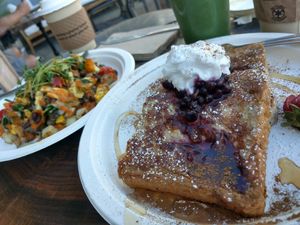 Egg free French toast! It was so good I wish there was more. at Press Market in Collingwood
