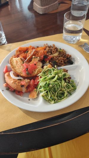 Vegan buffet  at Il Margutta in Rome
