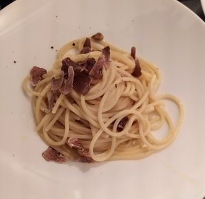 Vegan Truffle Pasta. It was not on the menu, but they made it upon request. at Il Margutta in Rome