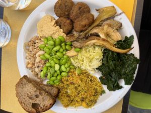 Vegan buffet  at Il Margutta in Rome