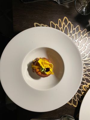 Passion fruit pie to die for at Il Margutta in Rome