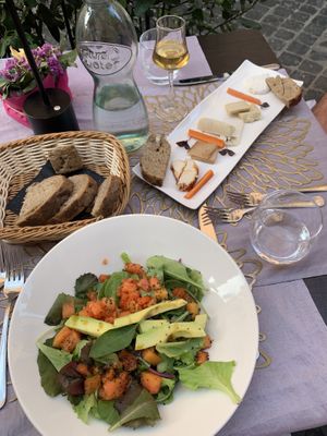 Rotten salad and cheese platter  at Il Margutta in Rome