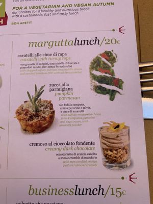 The ‘meal’ I didn’t have.  at Il Margutta in Rome