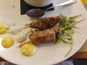 Seitan sticks at Il Margutta in Rome